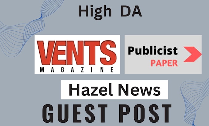 Gig Preview - Publish article on hazelnews, high da guest post