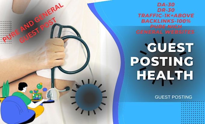 Gig Preview - Do health guest post fitness and medicine blogs