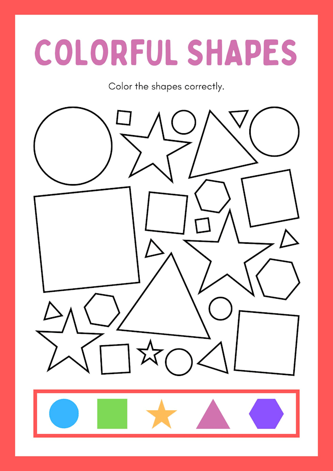 Gig Preview - Design kindergarten worksheet for kids