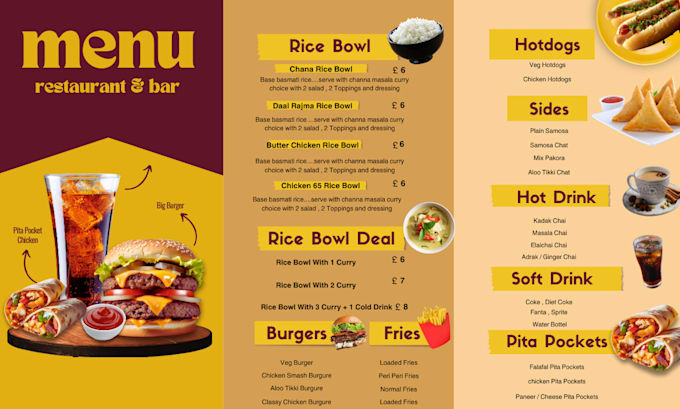 Gig Preview - Design menu flyer brochure banner cover ads