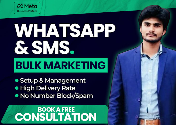 Gig Preview - Do bulk message marketing and promotion at whatsapp and SMS