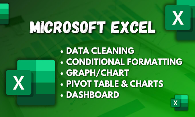 Gig Preview - Create professional excel chart, graphs, pivot tables, dashboard