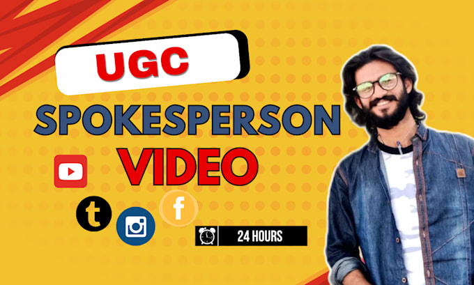 Gig Preview - Be your male promo spokesperson, ugc creator and video presenter