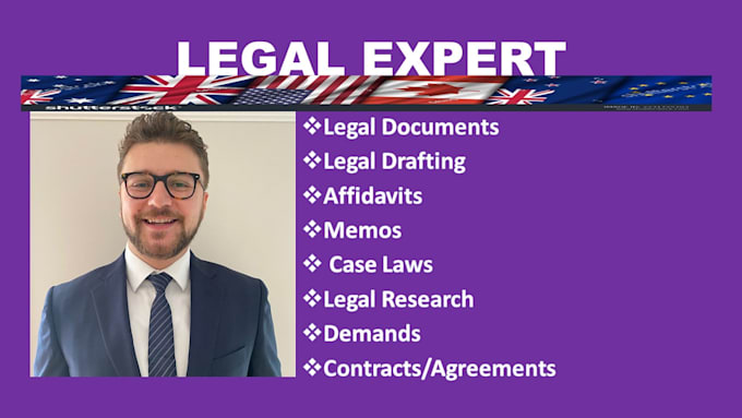 Gig Preview - Do legal drafting, contracts, agreements, research, motions, case laws, briefs