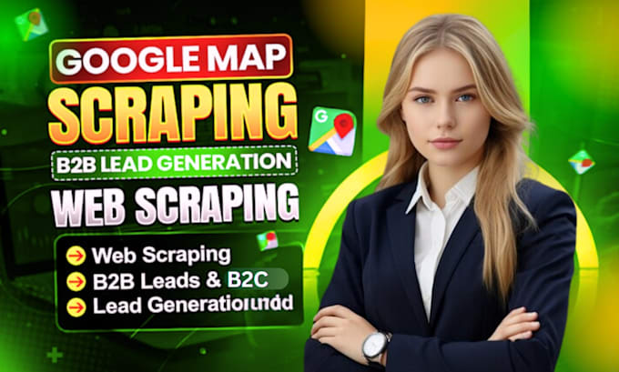 Gig Preview - Do google map scraping for business data and b2b leads