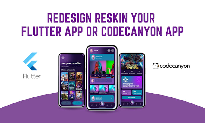 Gig Preview - Reskin, rebrand, customize flutter app or codecanyon app for android and ios