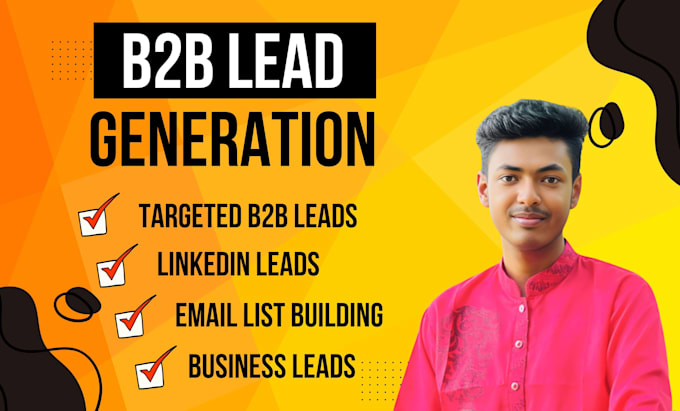 Gig Preview - Do b2b lead generation and prospect list for any industries