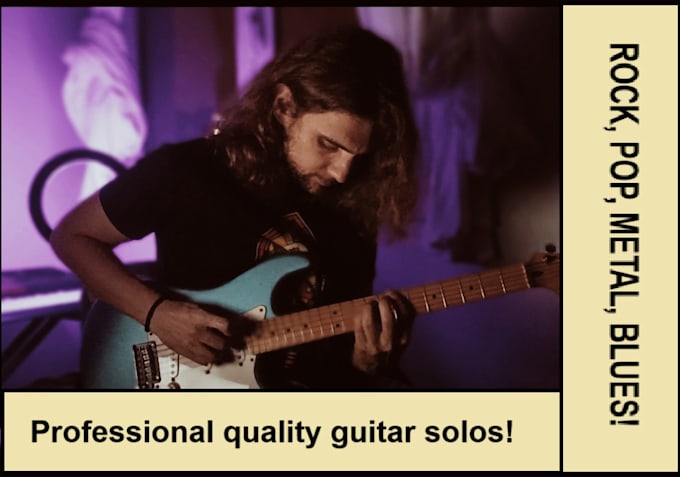 Gig Preview - Be your guitar player and record a professional guitar solo