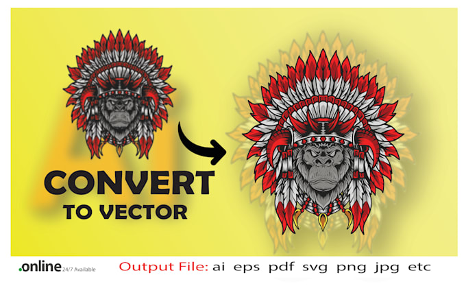 Gig Preview - Recreate and vector trace logo or images within 2 hrs