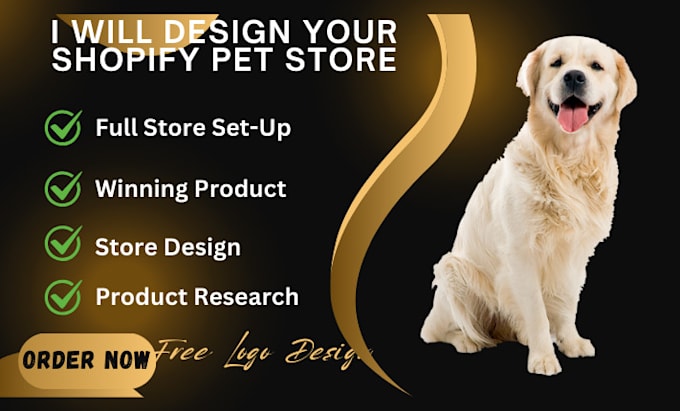 Gig Preview - Build animal pet shopify store and dropshipping website