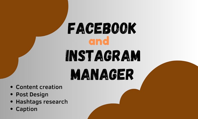 Gig Preview - Be your facebook and instagram manager