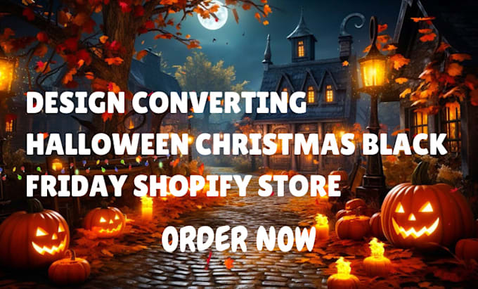 Gig Preview - Halloween shopify store black friday email marketing klaviyo marketing