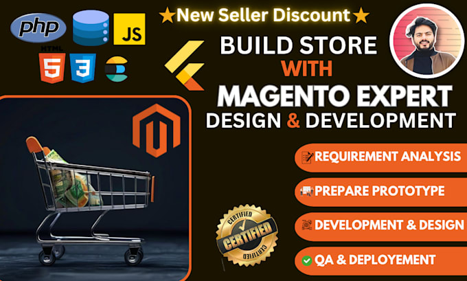 Gig Preview - Design and develop magento website in cheaper