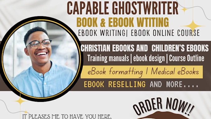 Gig Preview - Be your ebook writer, ebook ghostwriter, ghost book writer, book writer