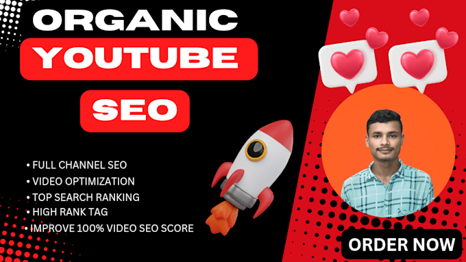 Gig Preview - Rank your videos higher with professional youtube SEO services