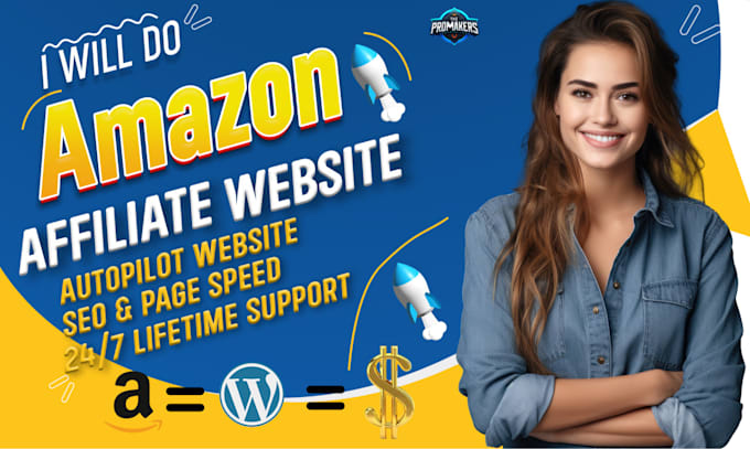 Gig Preview - Create money making autopilot amazon affiliate website with autoblog