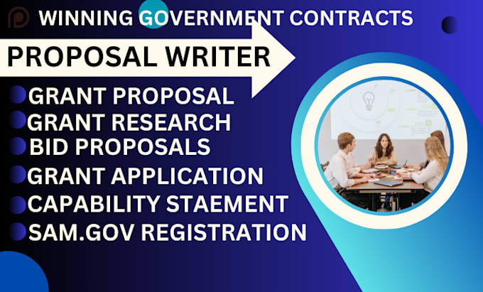 Bestseller - write bid proposal, winning government contract, grant writing, business plan