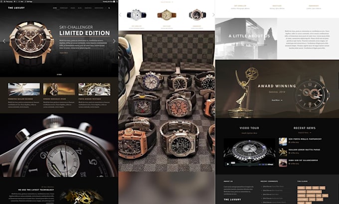 Gig Preview - Build luxury website modern wordpress minimalist luxury website