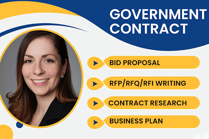 Gig Preview - Help you win government contracts with expert bid proposals, rfp, rfq 501c3