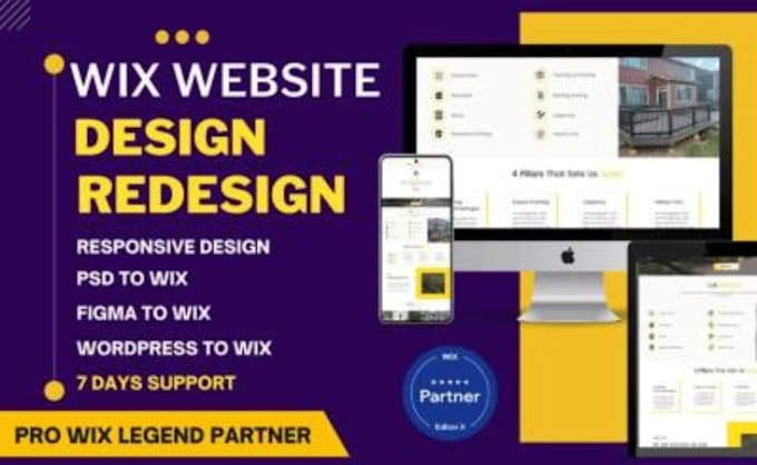 Gig Preview - Develop wix website wix code and databases wix website redesign with wix velo