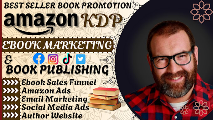 Gig Preview - Do amazon kindle book promotion, book and ebook marketing, kdp book publishing