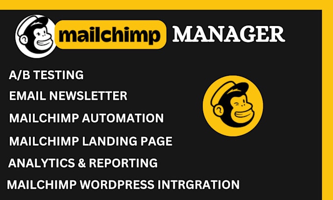 Gig Preview - Mailchimp email marketing manager mailchimp campaign management