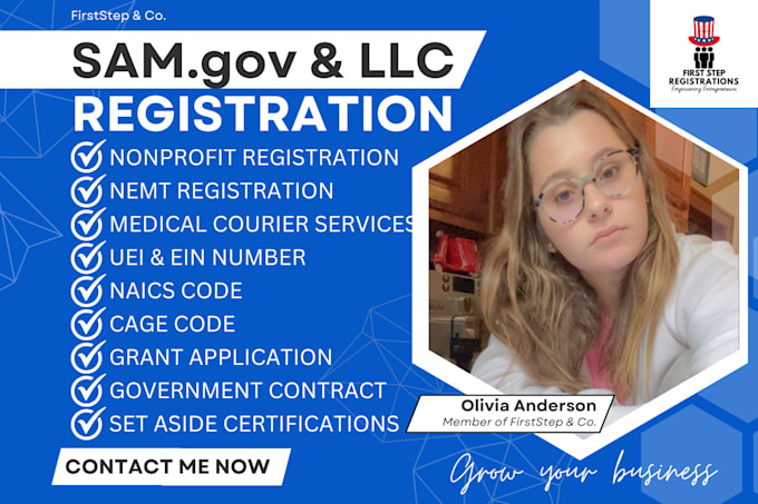 Gig Preview - Do sam gov, nonprofit registration, llc registration, uei, cage code, naics code