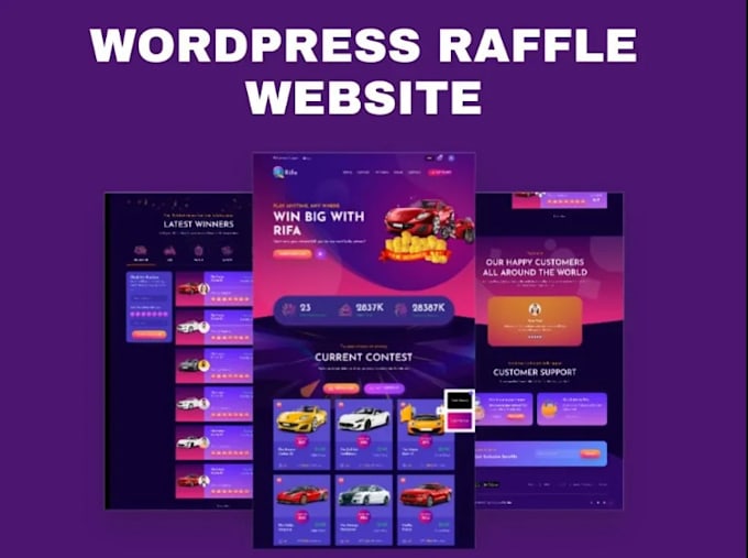 Gig Preview - Create an amazing custom competitions, raffles website in wordpress