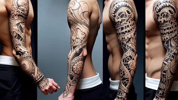 Gig Preview - Professionally design your sleeve tattoo