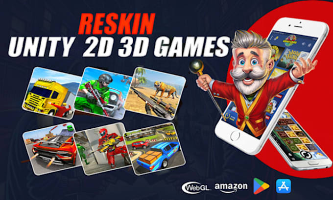 Gig Preview - Reskin your 2d or 3d game professionally