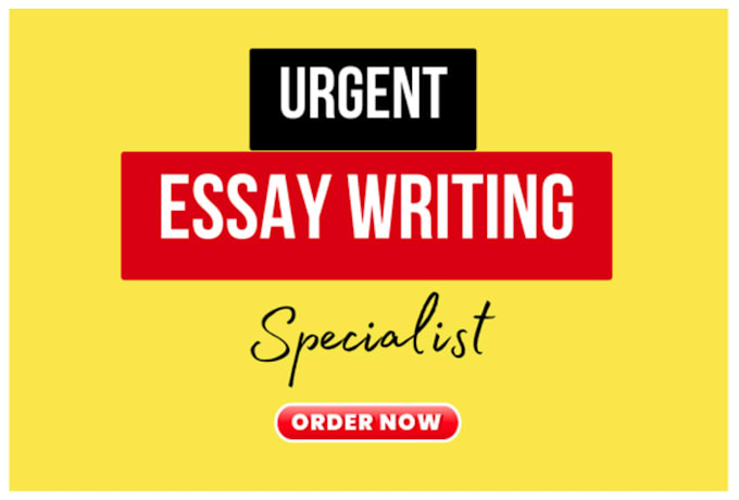 Gig Preview - Do urgent essay writing and urgent essay writers services