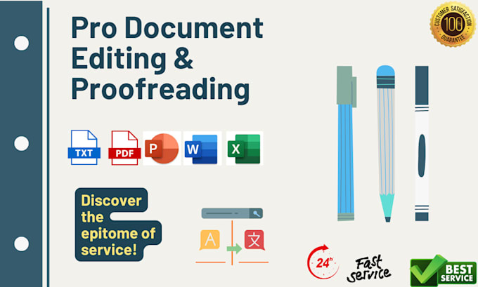 Bestseller - edit, design, format and create your document professionally