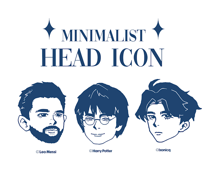 Gig Preview - Draw cartoon line art headshot for profile picture or avatar