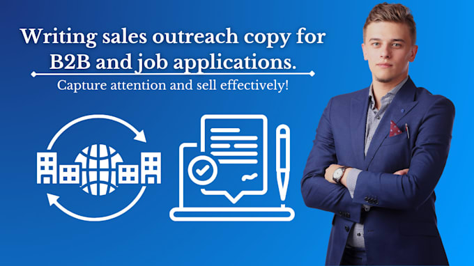 Gig Preview - Write sales outreach copy for b2b and job applications