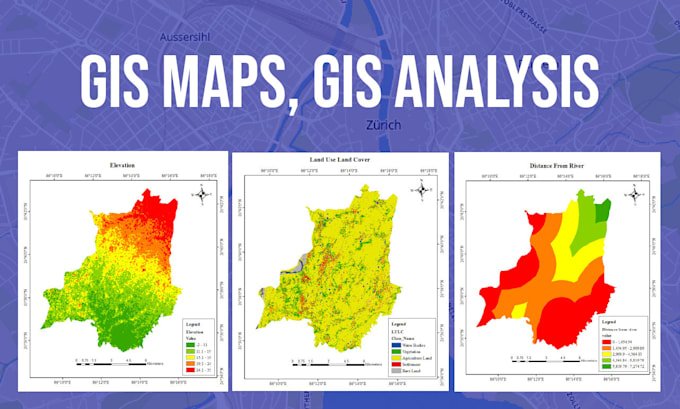 Gig Preview - Analyze geospatial data and create professional maps using gis, remote sensing