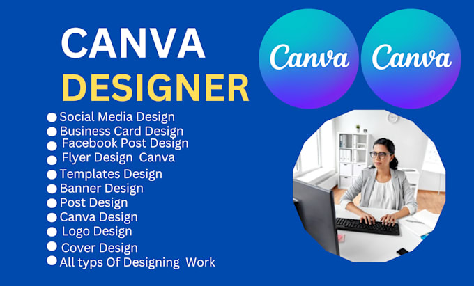 Gig Preview - Create any design using canva