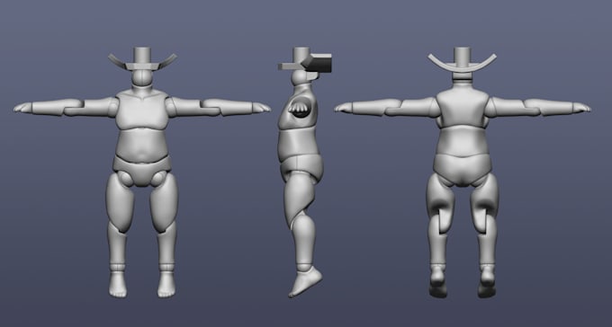 Gig Preview - Sculpt 3d articulated models, flexi 3d toy, and 3d bjd for 3d printing