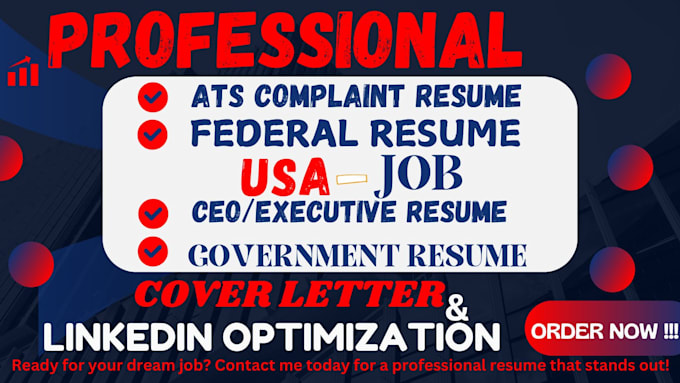 Gig Preview - Provide federal resume writing for your targeted job, usajob