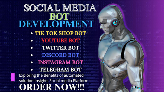 Gig Preview - Create youtube automation bot, tiktok api bot, instagram api bot