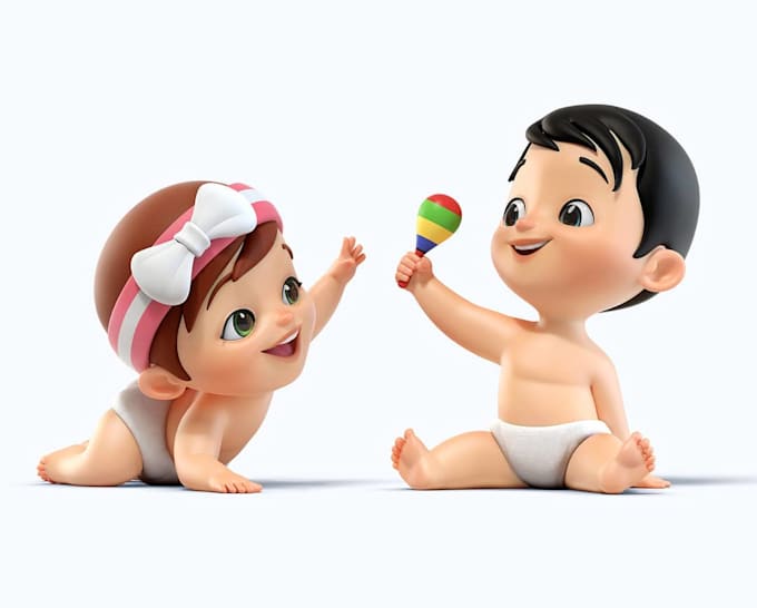 Gig Preview - 3d nursery rhymes 3d animation for kids 3d cartoon character 3d kids song 3d rig