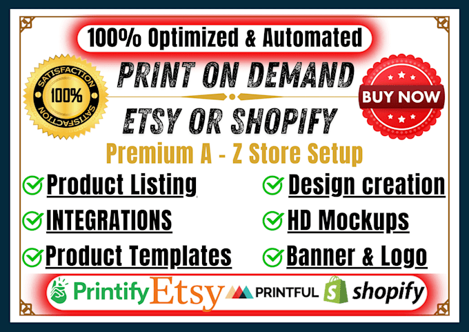 Bestseller - shopify etsy print on demand shopify store design etsy shop shopify etsy pod