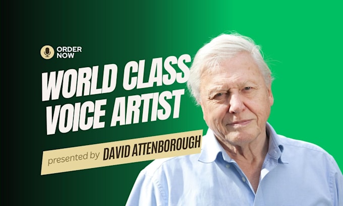 Gig Preview - Record deep male voice over like celebrity david attenborough