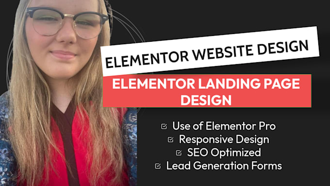 Gig Preview - Create responsive elementor website landing page using elementor pro