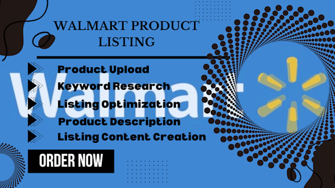 Gig Preview - List products on walmart marketplace and optimize them