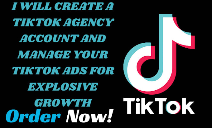 Gig Preview - Create a tiktok agency account and manage your tiktok ads for explosive growth