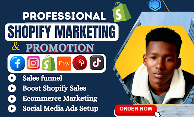 Gig Preview - Do shopify marketing promotion to boost shopify sales, social media ads campaign