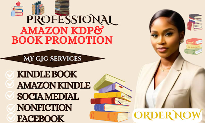 Gig Preview - Promote kindle book promotion, amazon ebook, social media, facebook advertising