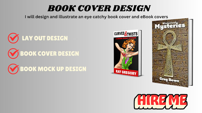 Gig Preview - Do book cover design, ebook cover design, and KDP book cover