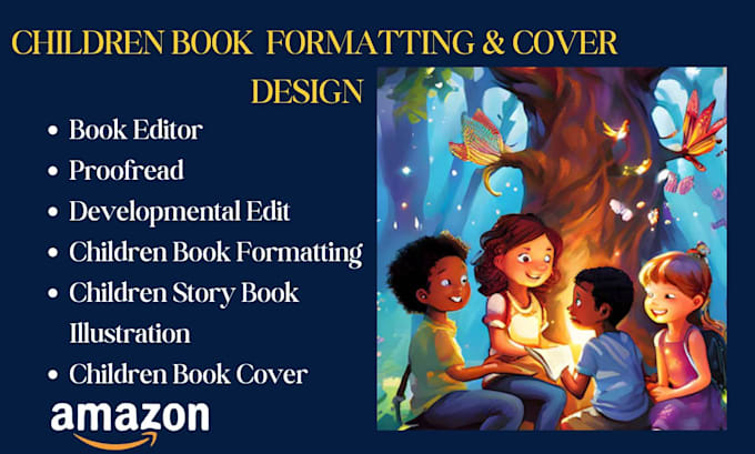 Gig Preview - Do children book formatting for amazon KDP or paperback formatting kindle ebook