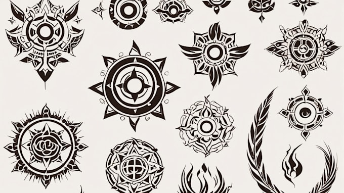 Gig Preview - Create a custom traditional tattoo style design